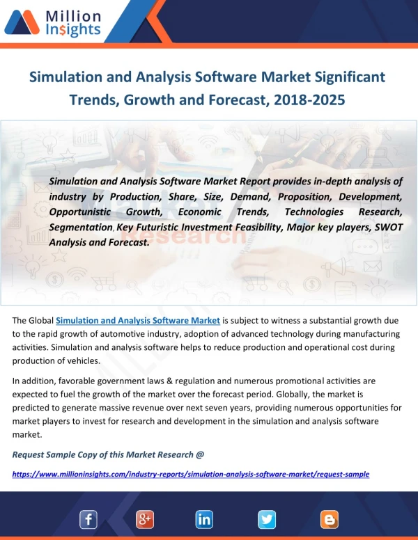 Simulation and Analysis Software Market Significant Trends, Growth and Forecast, 2018-2025