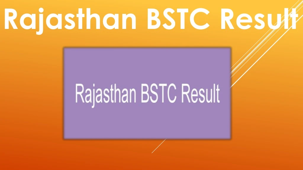 rajasthan bstc result