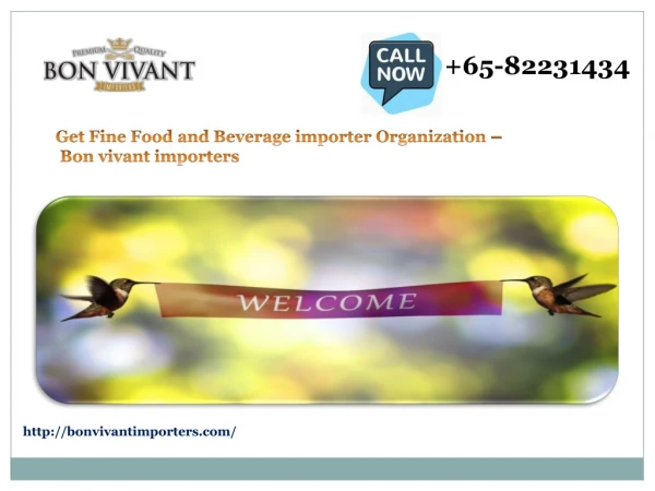 Best food and beverages | Bon Vivant Importers