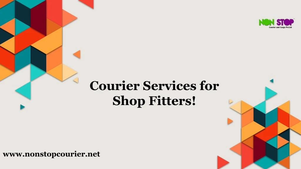 courier services for shop fitters