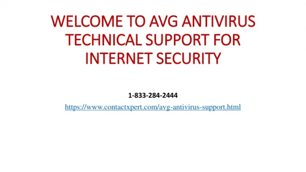 AVG Antivirus 1833 284 2444 Technical Support Number USA