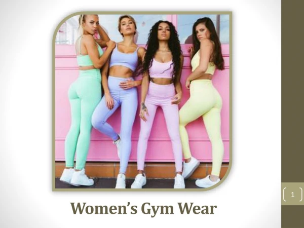 Walk With Confidence With Women’s Gym Wear | Alessandro Allori