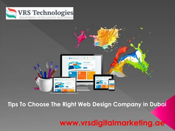 3 Tips to Find the Best Web Design Company in Dubai - VRS Technologies.