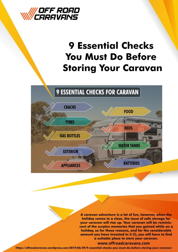 9 Essential Checks You Must Do Before Storing Your Caravan