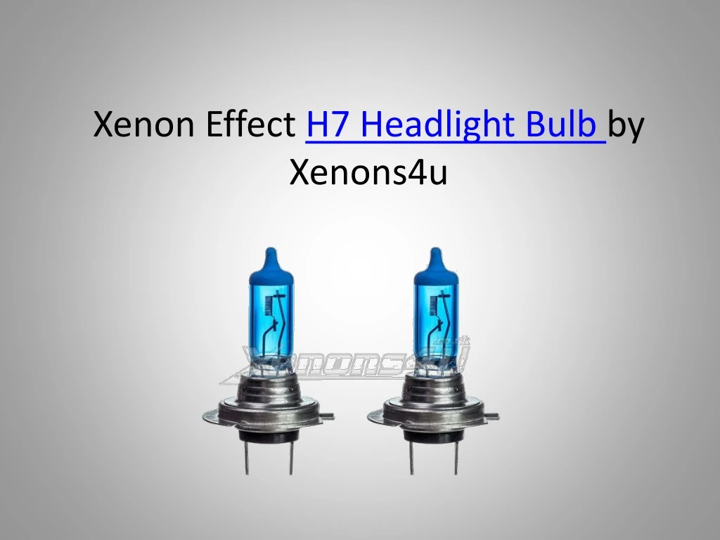 xenon effect h7 headlight bulb by xenons4u