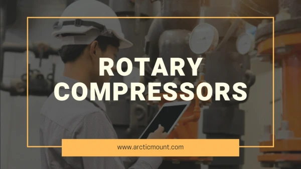 Rotary Compressors In Dubai : Benefits And Working