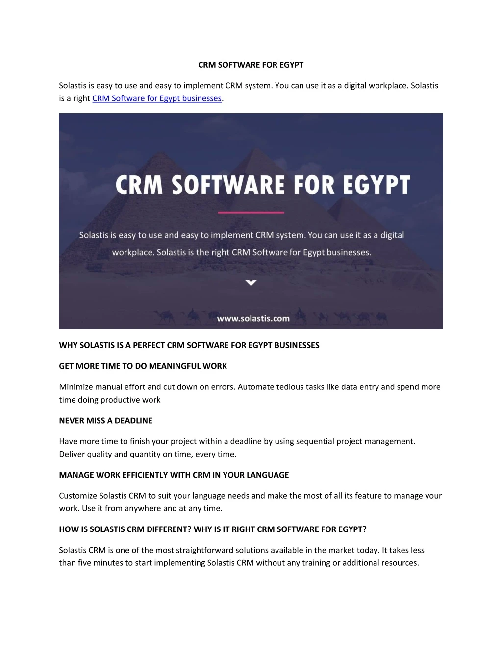 crm software for egypt