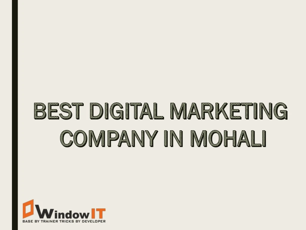 best digital marketing company in mohali