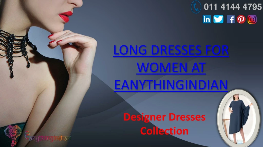 long dresses for women at eanythingindian