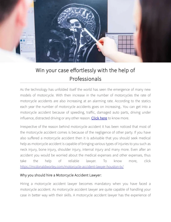 Win your case effortlessly with the help of Professionals