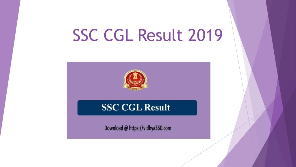 ssc cgl result 2019