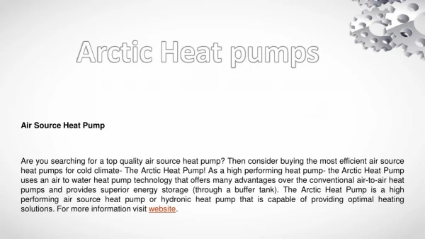 Quality Air Source Heat Pump