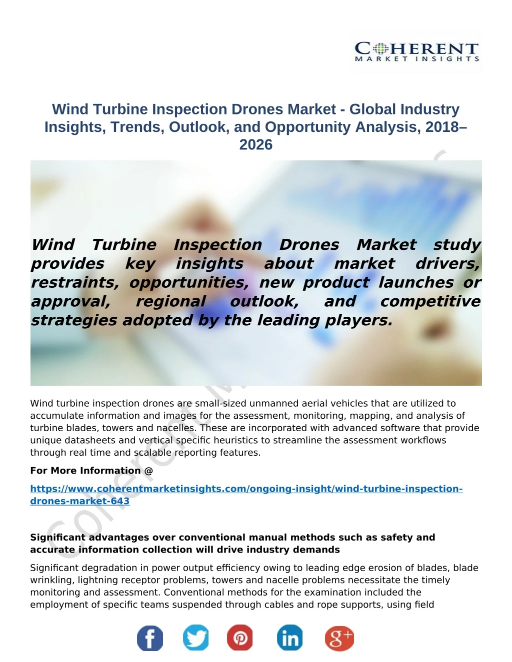 wind turbine inspection drones market global