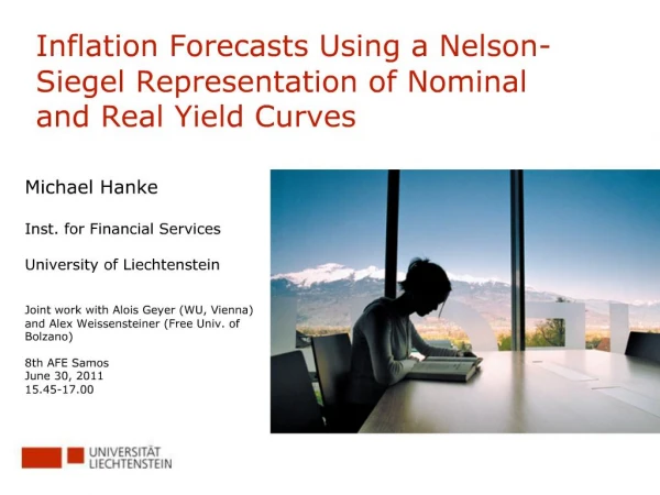 Inflation Forecasts Using a Nelson-Siegel Representation of Nominal and Real Yield Curves
