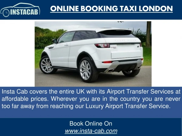 Online Booking Taxi London