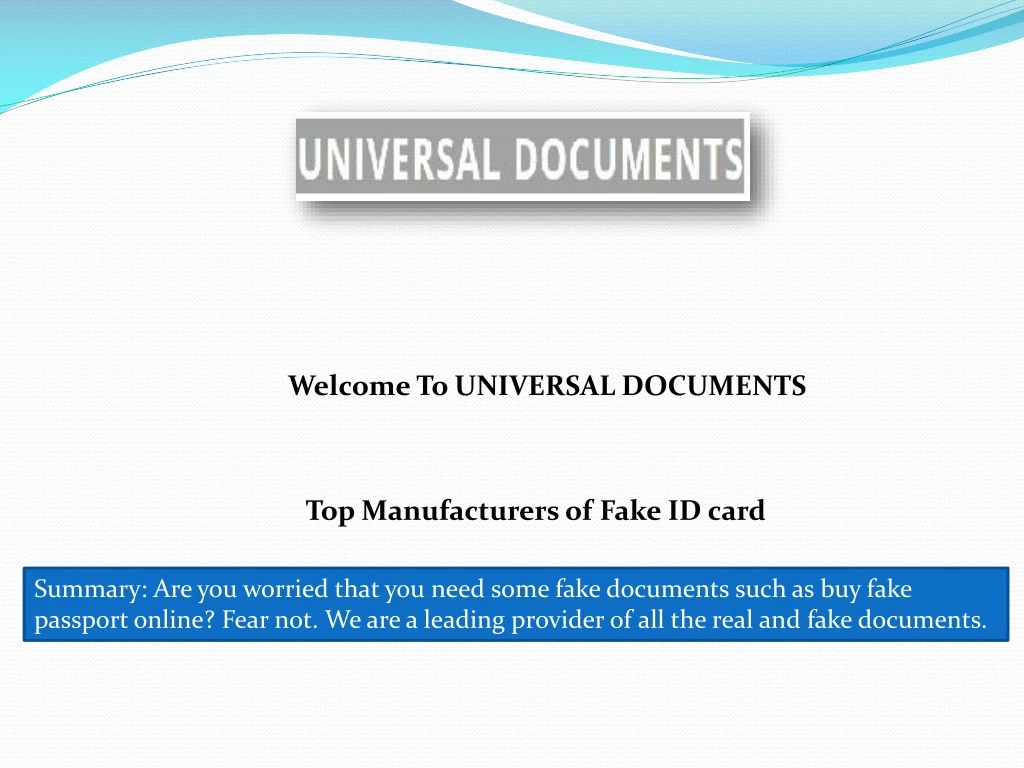 welcome to universal documents