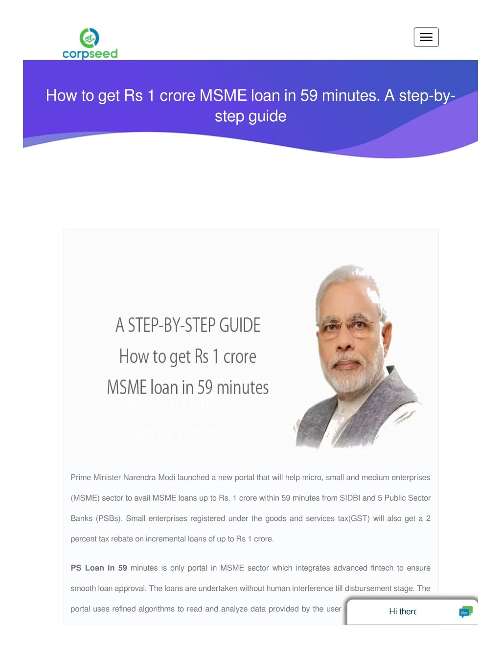 how to get rs 1 crore msme loan in 59 minutes