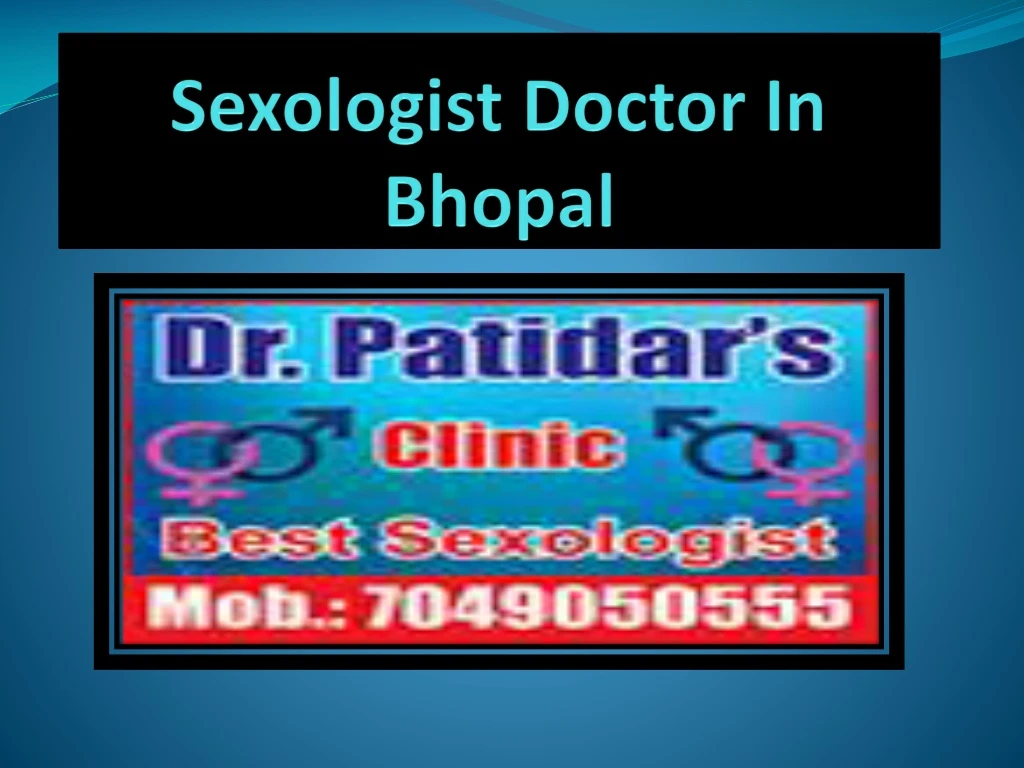 sexologist doctor in bhopal