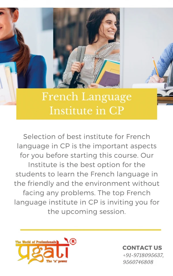Pragati The N Power - Learn French language in Connaught Place