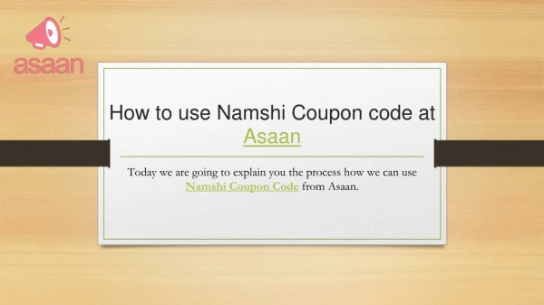 Namshi Coupon Codes, Deals and Offers for Kuwait in July 2019