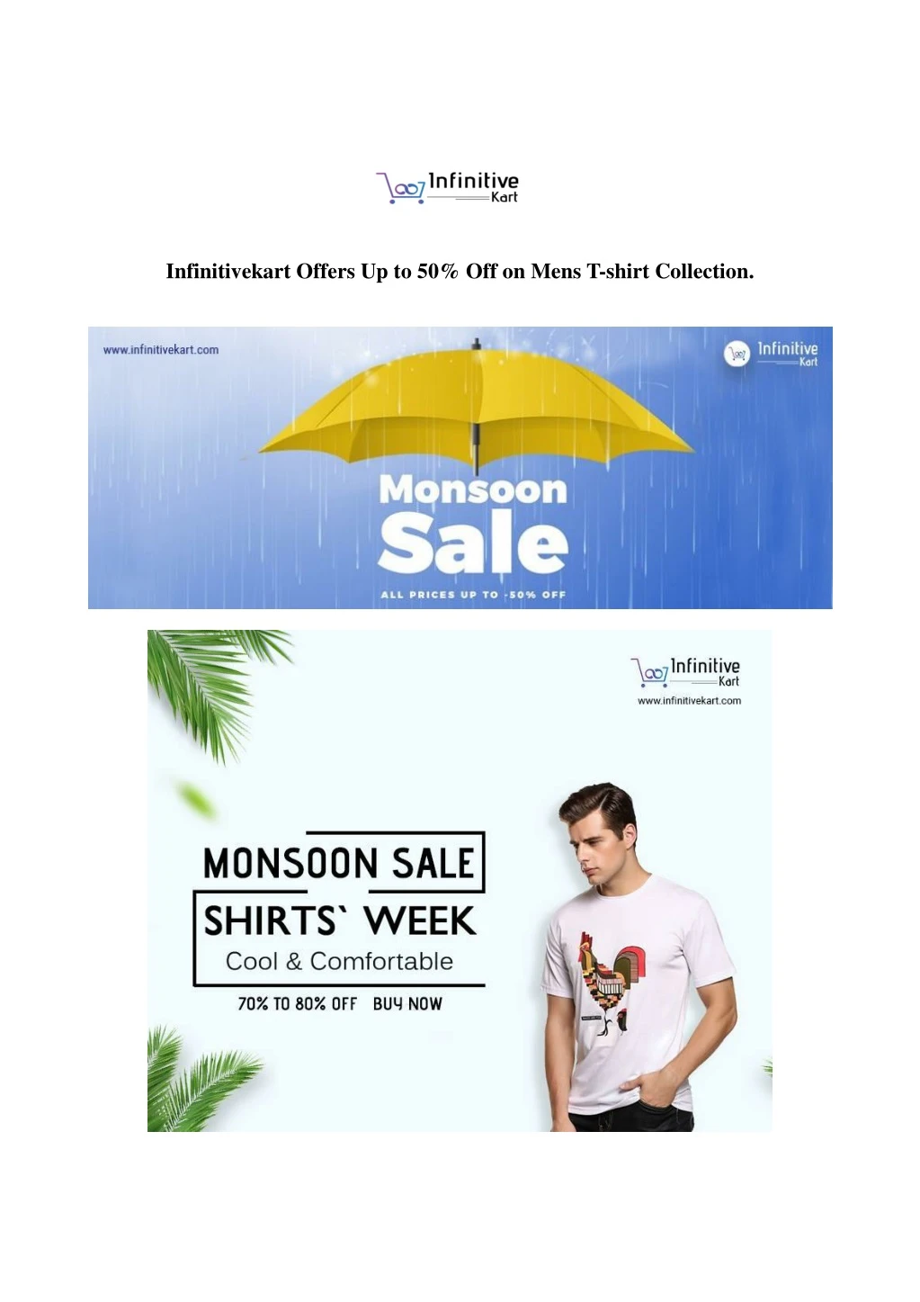 infinitivekart offers up to 50 off on mens