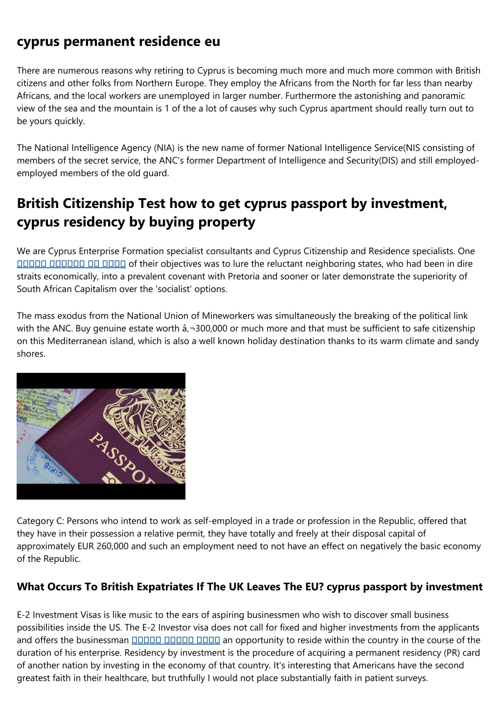 cyprus permanent residence eu