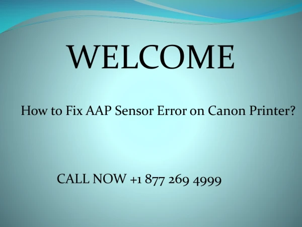 How to Fix AAP Sensor Error on Canon Printer