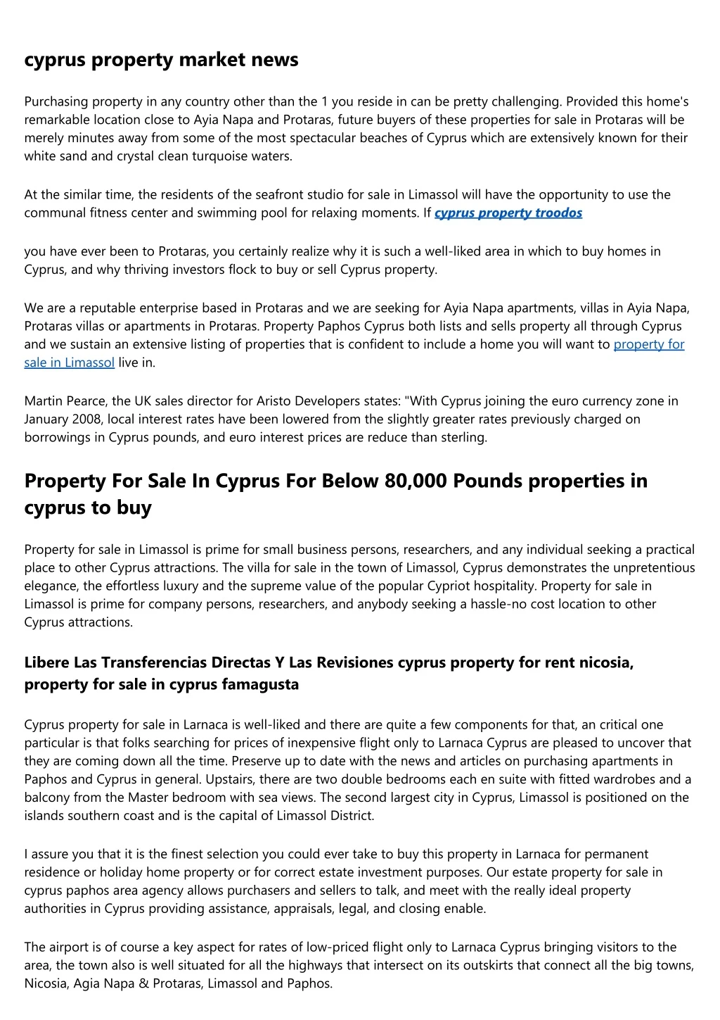 cyprus property market news
