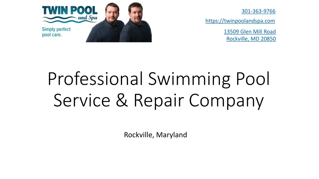 professional swimming pool service repair company