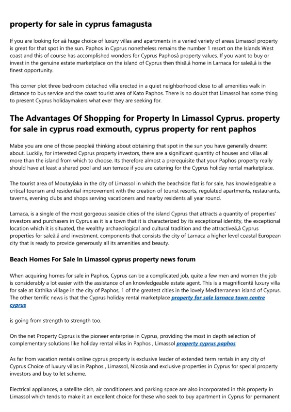 cyprus property auctions - Luxury Flats in Cyprus