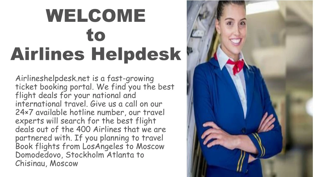 welcome to airlines helpdesk