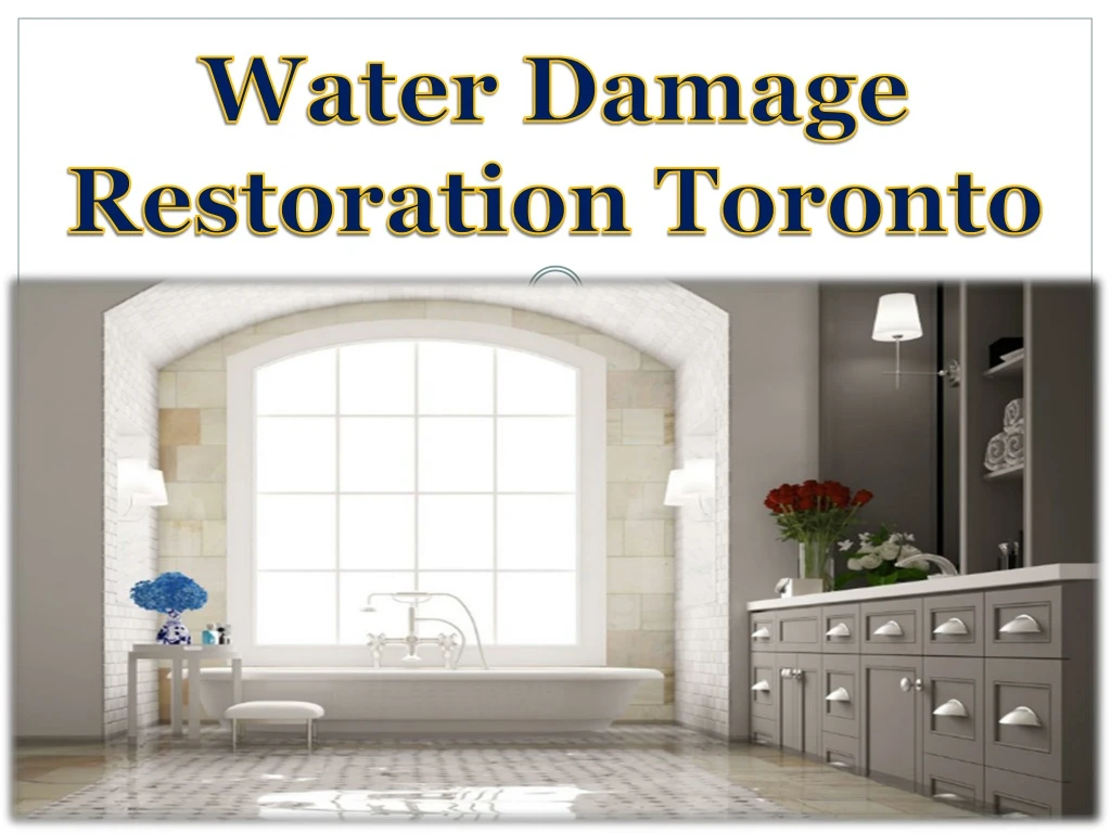 water damage restoration toronto