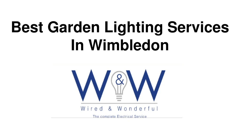 best garden lighting services in wimbledon