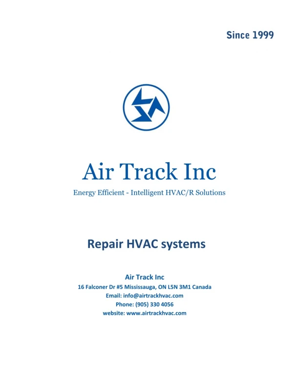 Repair HVAC systems – Air Track Inc.