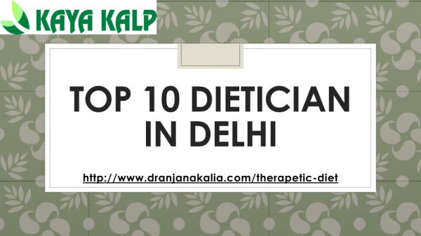 Top 10 Dietician in Delhi-Dr Anjana Kalia