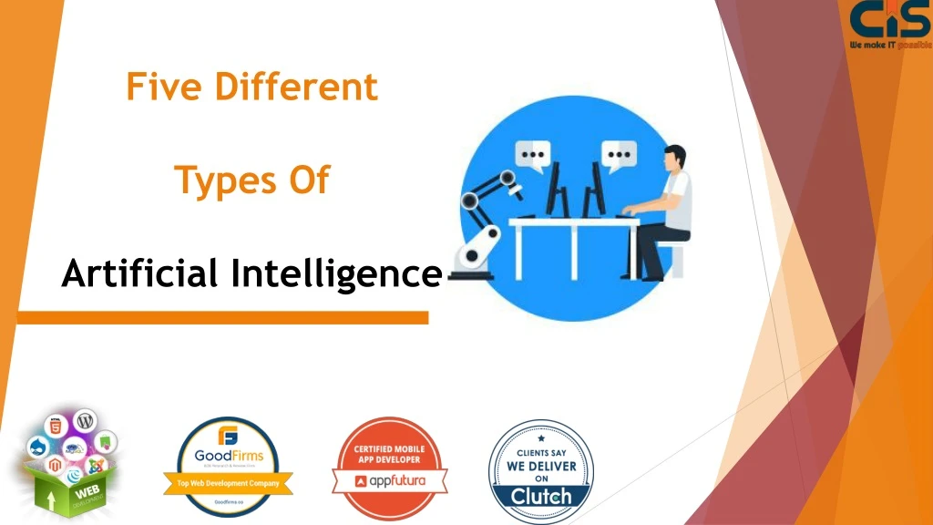five different types of artificial intelligence
