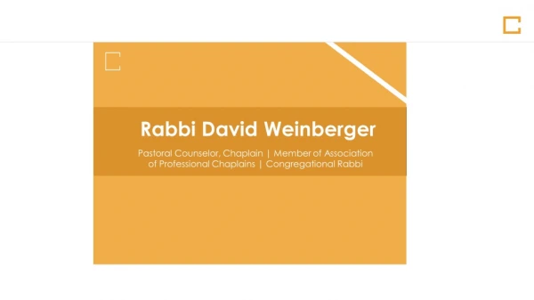 Rabbi David Weinberger - Decisor of Jewish Law