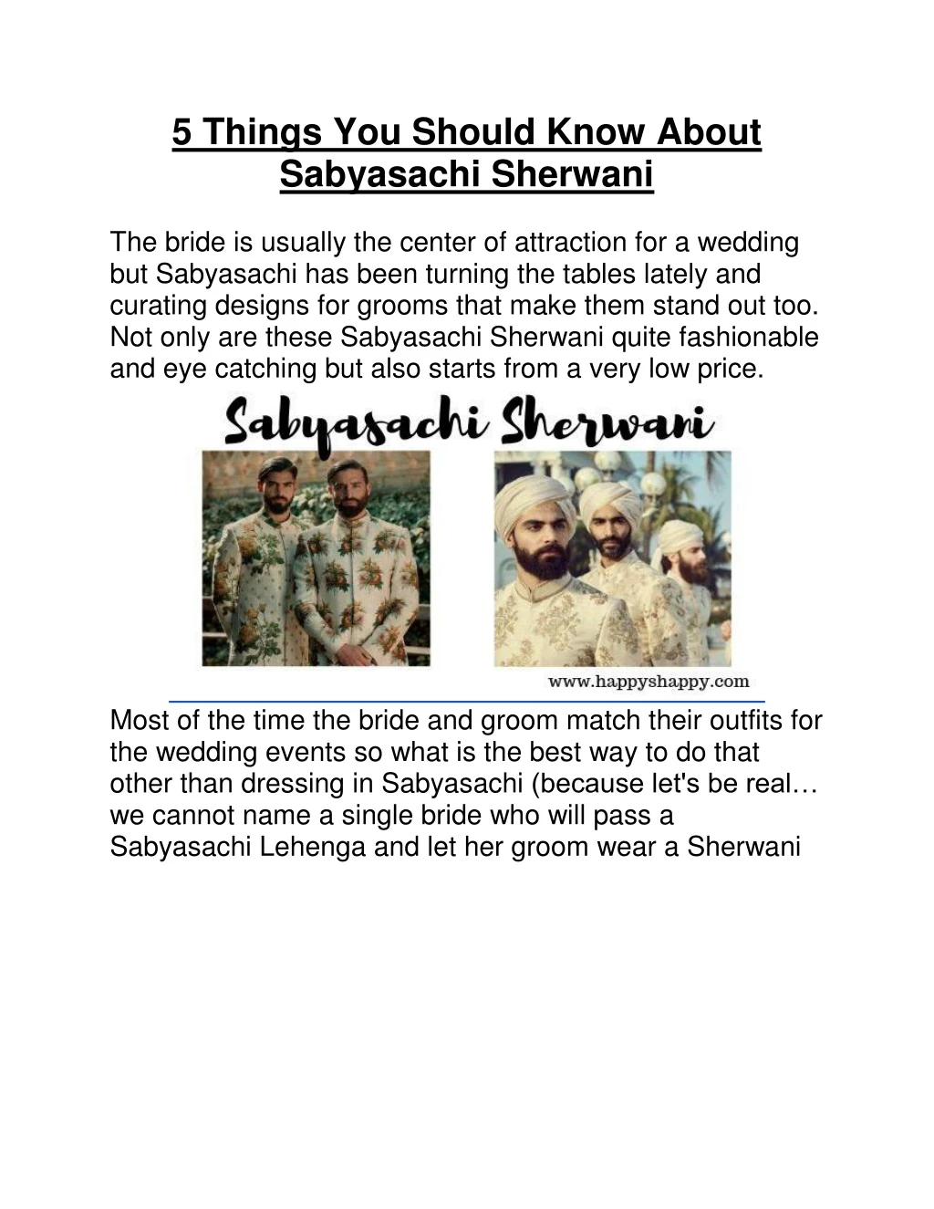 5 things you should know about sabyasachi
