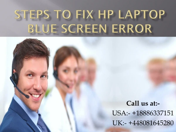 Steps to Fix HP Laptop Blue Screen Error