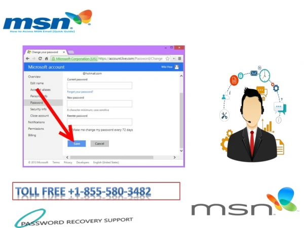 MSN password recovery & Support