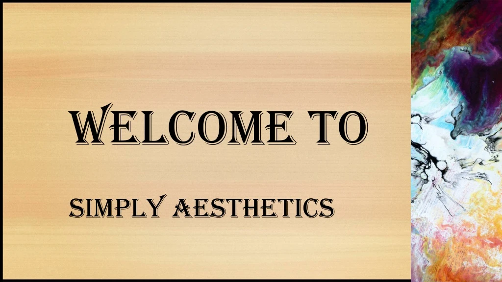 welcome to simply aesthetics