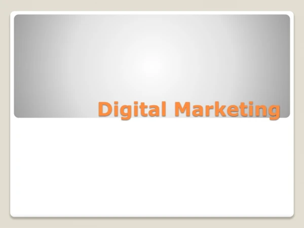 Introduction to Digital Marketing