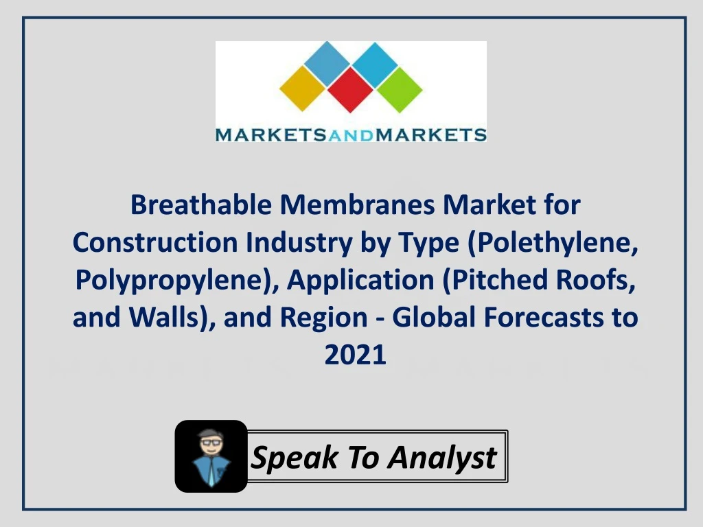 breathable membranes market for construction