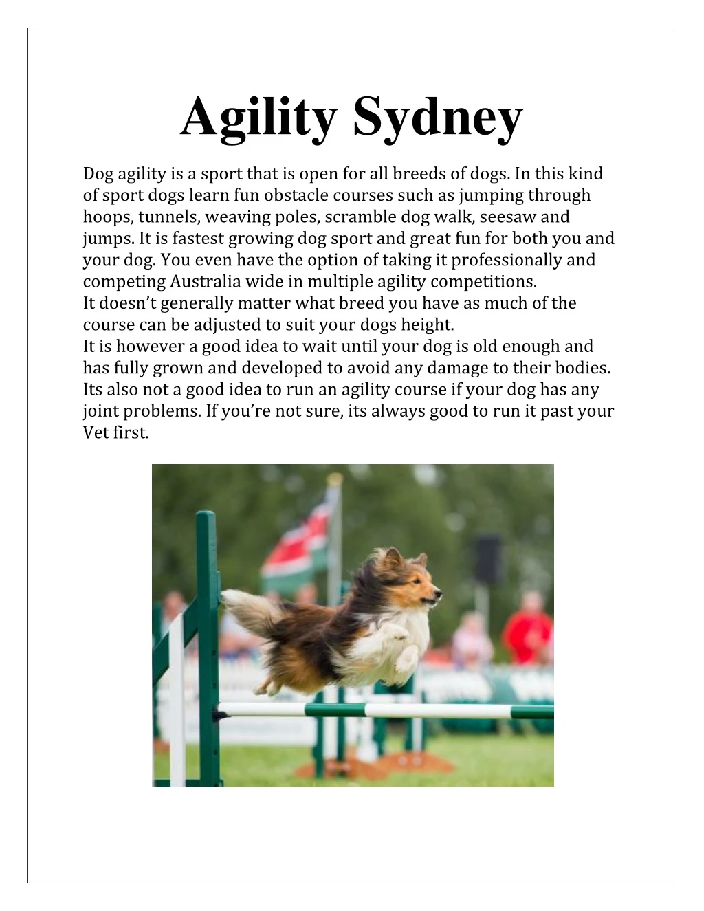 agility sydney