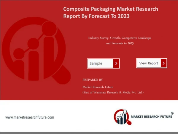 Composite Packaging Market Outlook, Strategies, Industry, Growth Analysis, Future Scope, Key Drivers Forecast To 2023