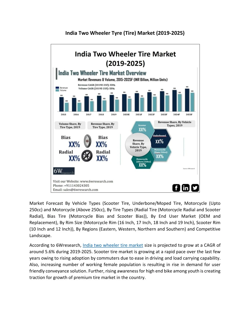 india two wheeler tyre tire market 2019 2025