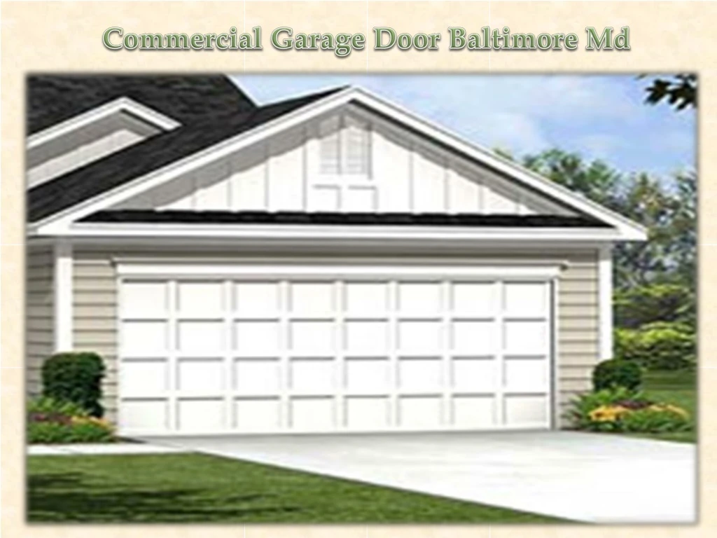 commercial garage door baltimore md