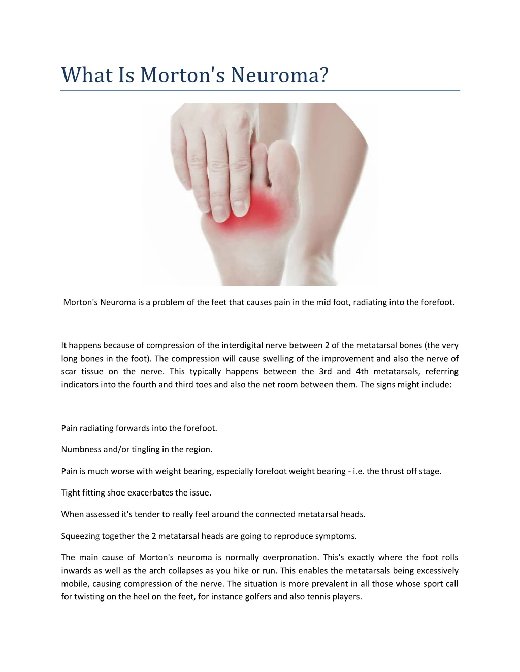 what is morton s neuroma