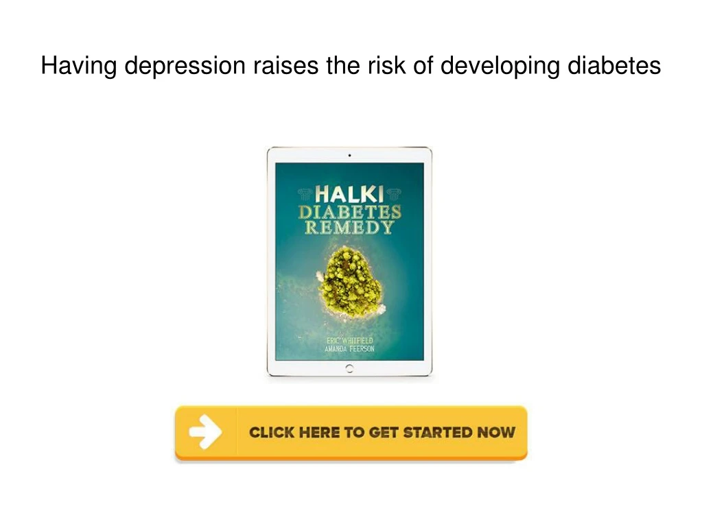 having depression raises the risk of developing diabetes
