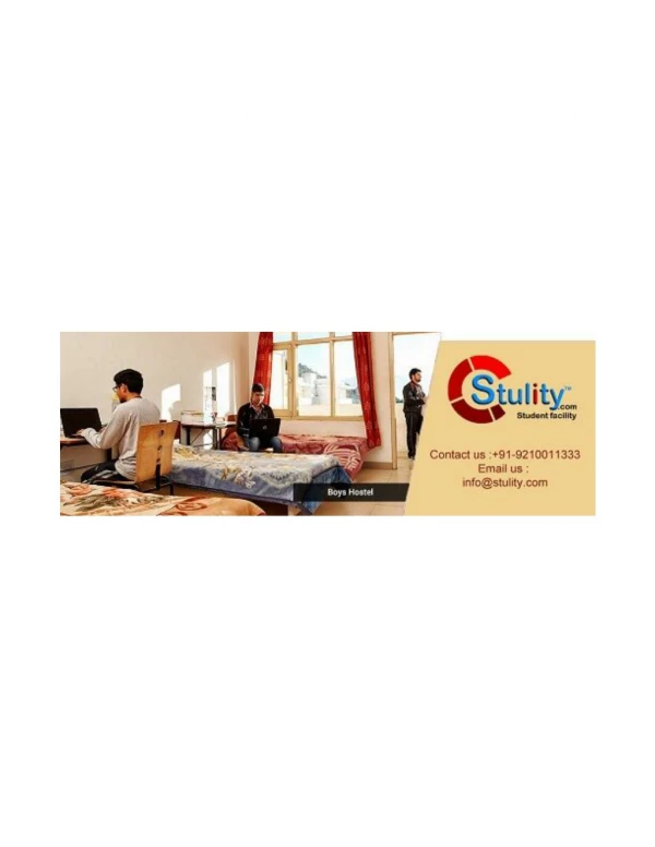 Stulity PG room in Delhi mukherji nagar and room available 91-9210011333